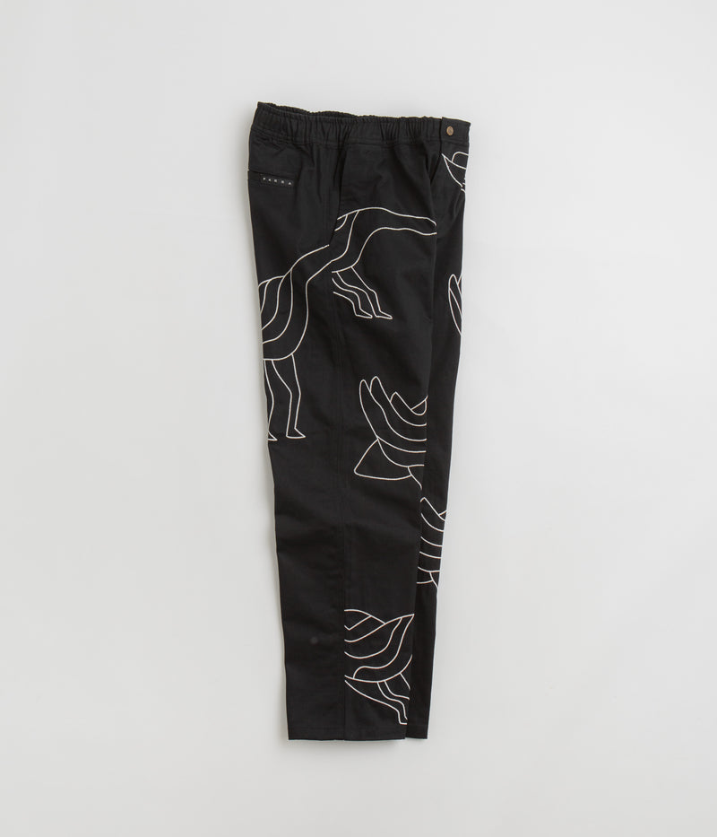 by Parra Stitched Up Duck Pants in Black