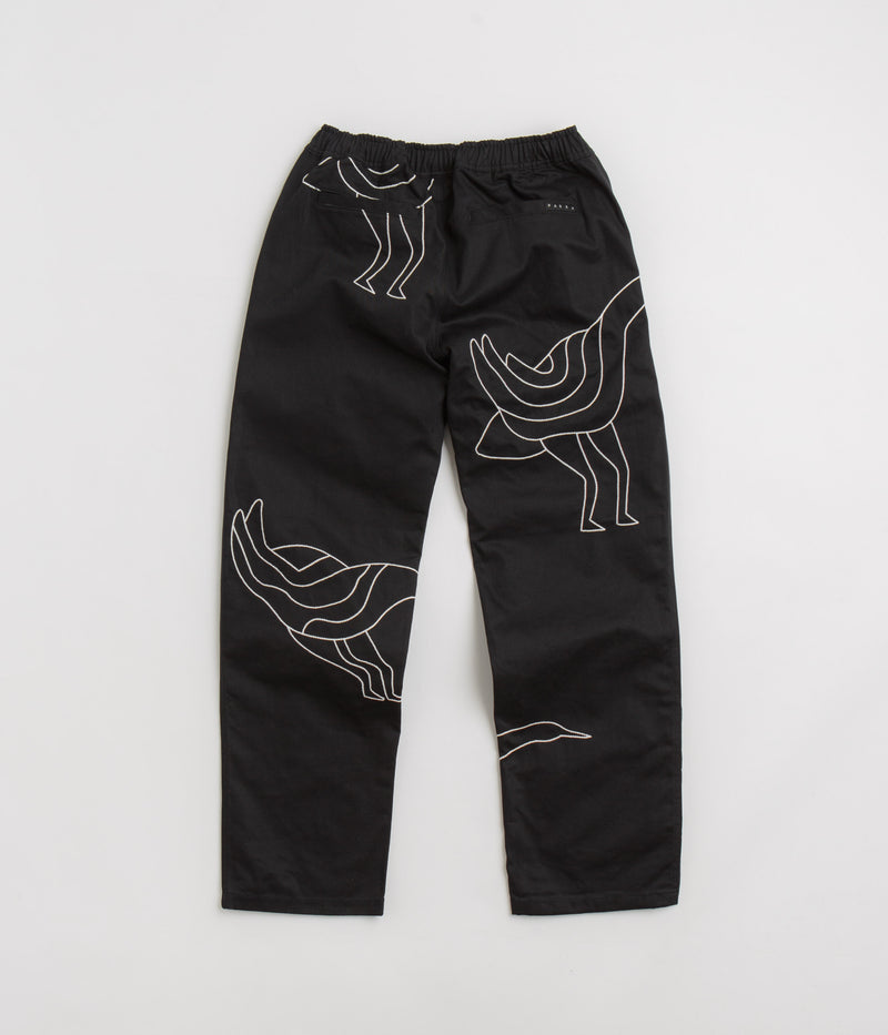 by Parra Stitched Up Duck Pants in Black