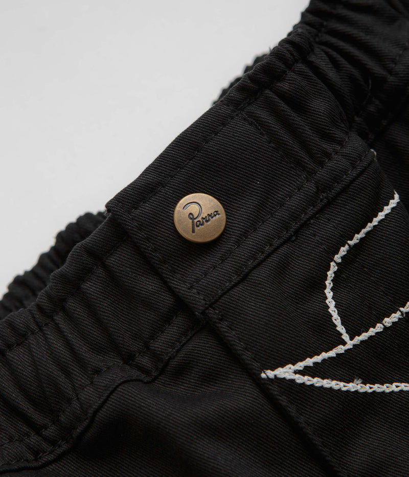 by Parra Stitched Up Duck Pants in Black