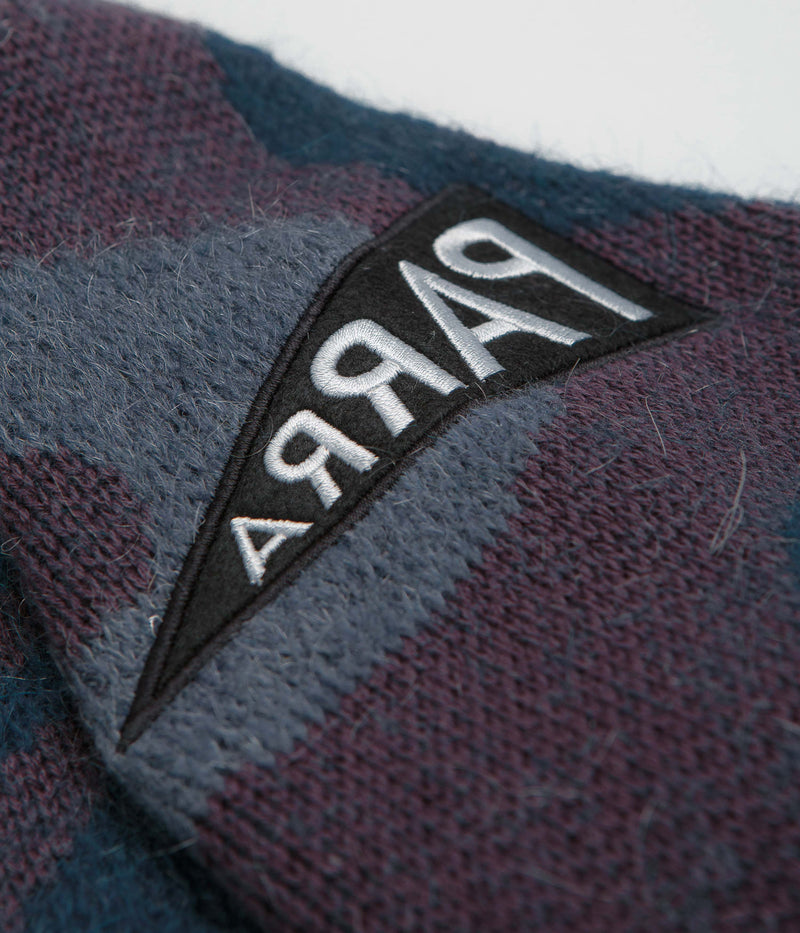 by Parra Stupid Lava Lamp Knitted Sweatshirt in Dark Mahogany