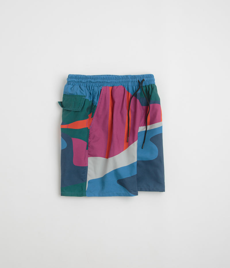 by Parra The Festival Fence Swim Shorts in Blue