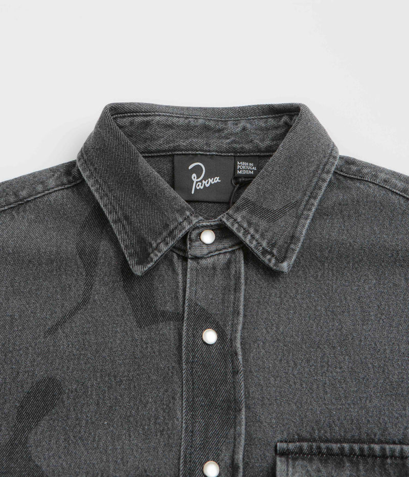 by Parra The Stalkers Shirt in Washed Grey