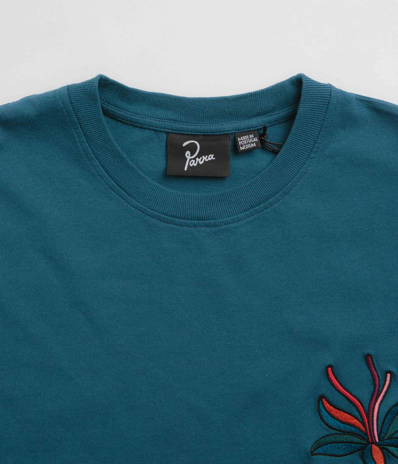 by Parra The Stand Off T-Shirt in Deep Sea Green