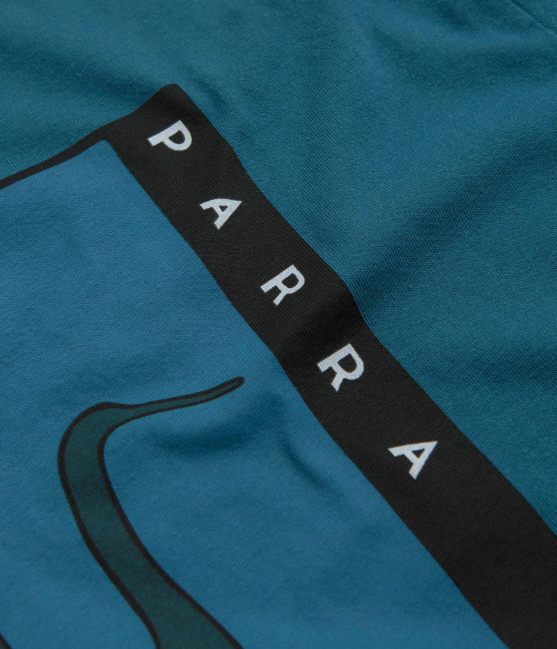 by Parra The Stand Off T-Shirt in Deep Sea Green