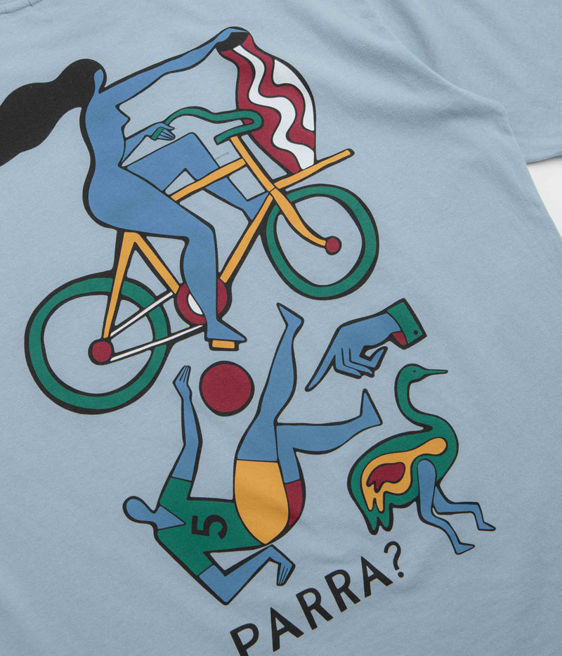 by Parra Vase Delivery T-Shirt in Light Blue