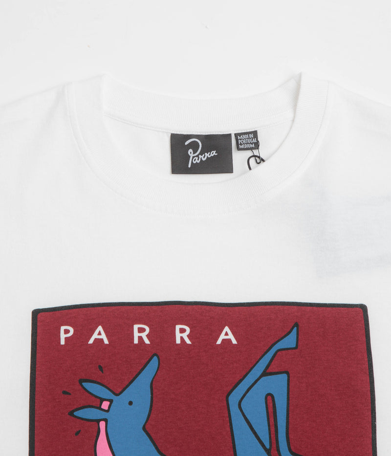 by Parra Vertical Horse T-Shirt in White