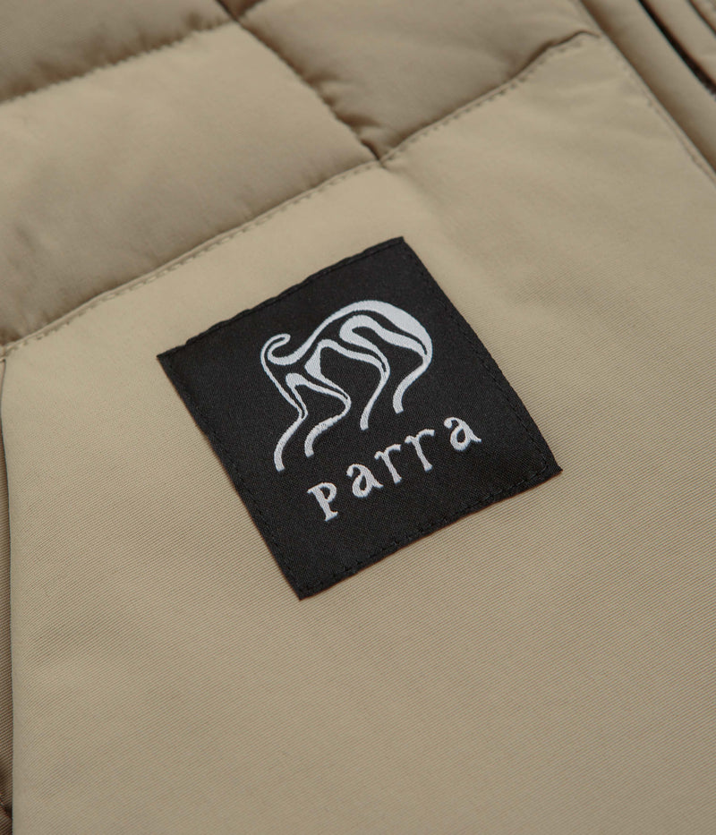 by Parra Waved Alien Puffer Vest in Tan