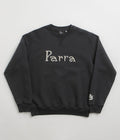 by Parra Weird Trad Logo Crewneck Sweatshirt in Dark Navy