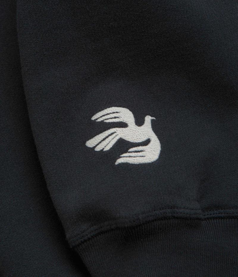 by Parra Weird Trad Logo Crewneck Sweatshirt in Dark Navy