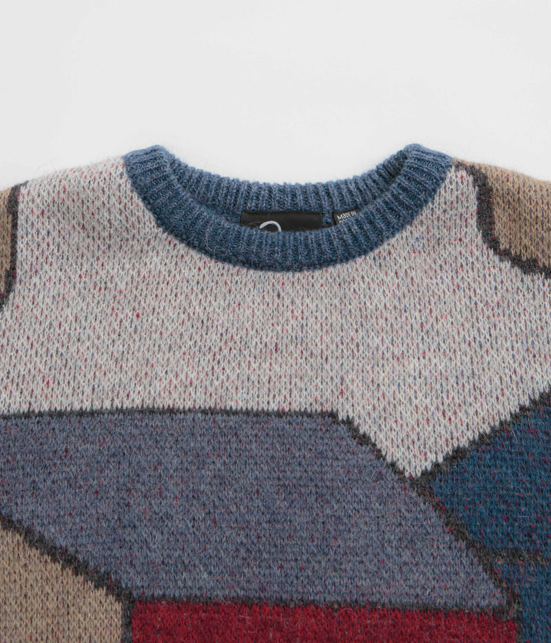 by Parra Your Street Knitted Sweatshirt in Blue