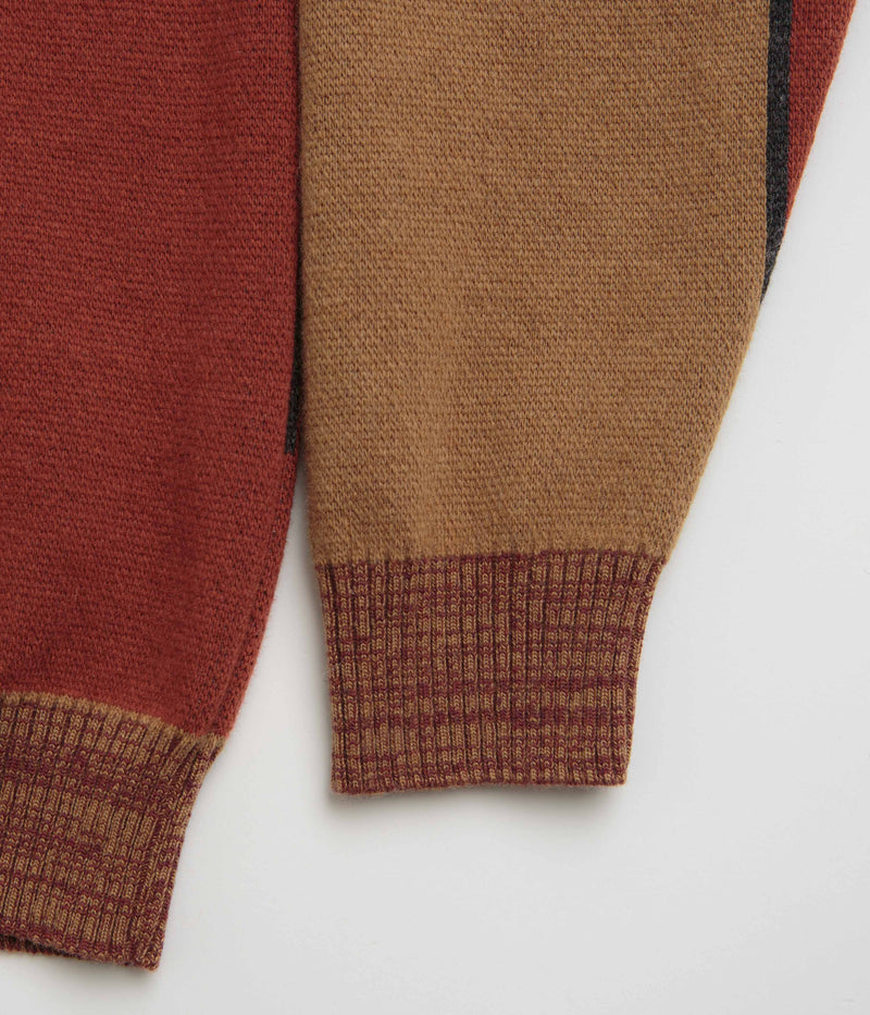 by Parra Your Stupid Shed Knitted Cardigan in Brown