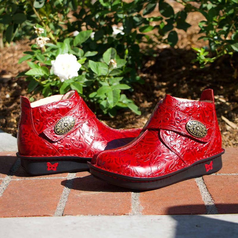 Caiti Loretta Red Boot | Alegria Shoes
