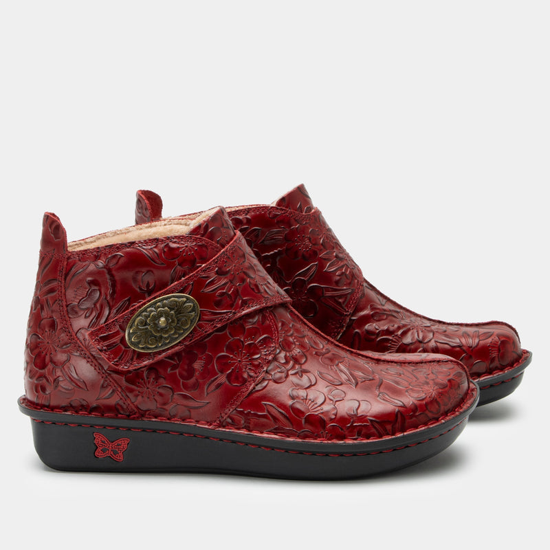 Caiti Loretta Red Boot | Alegria Shoes