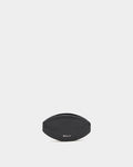 Capitol Coin Purse in Black Grained Leather