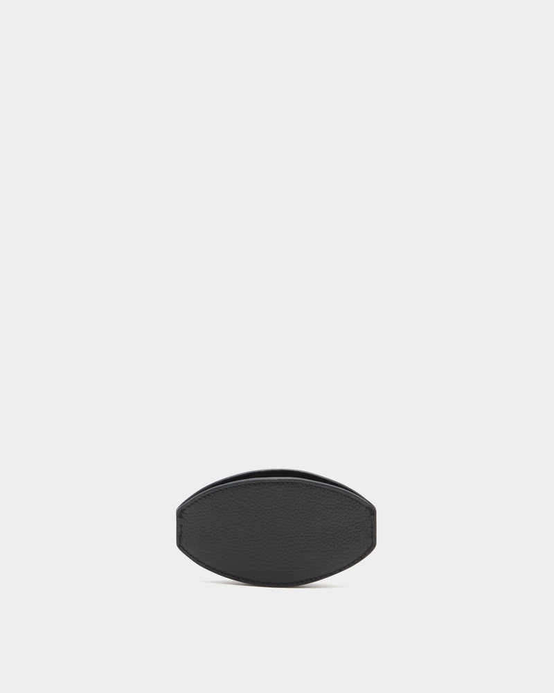 Capitol Coin Purse in Black Grained Leather