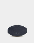 Capitol Coin Purse in Navy Blue Grained Leather