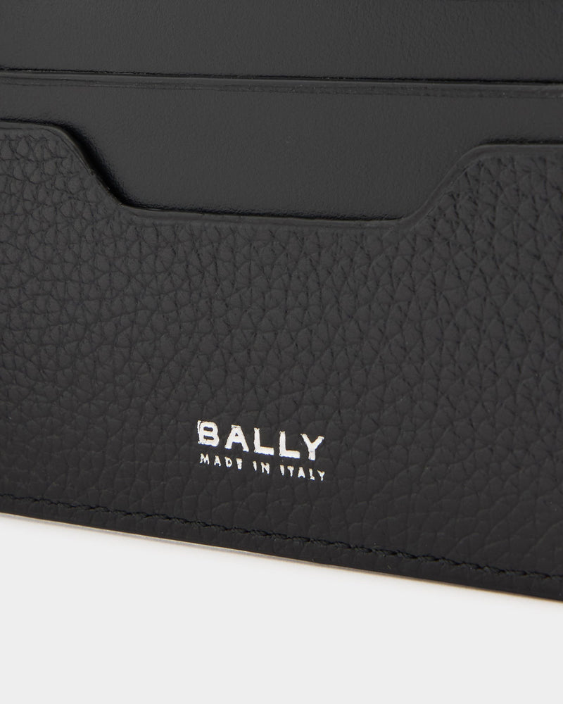 Capitol Wallet in Black Grained Leather