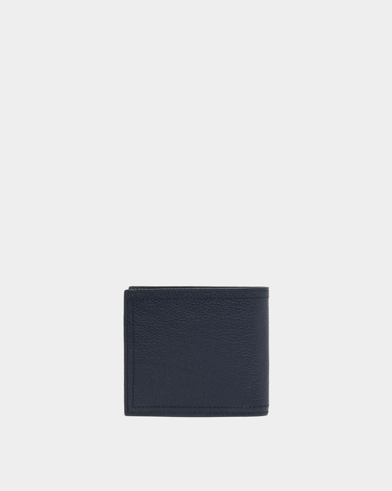 Capitol Wallet in Navy Blue Grained Leather