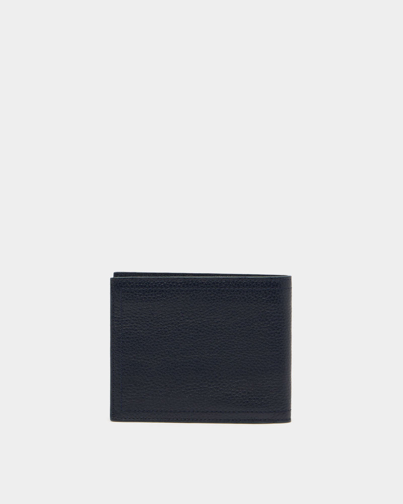 Capitol Wallet in Navy Blue Grained Leather