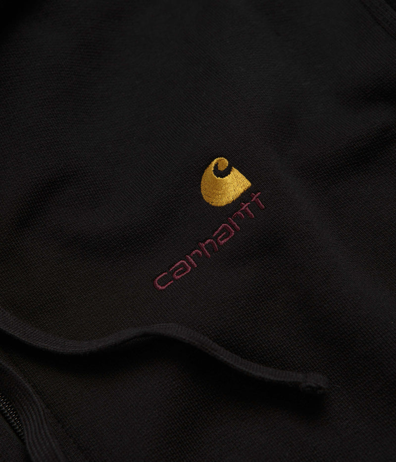 Carhartt American Script Hooded Jacket in Black