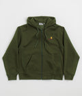 Carhartt American Script Hooded Jacket in Tarragon