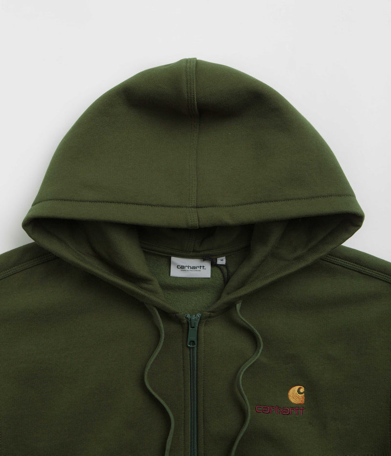 Carhartt American Script Hooded Jacket in Tarragon