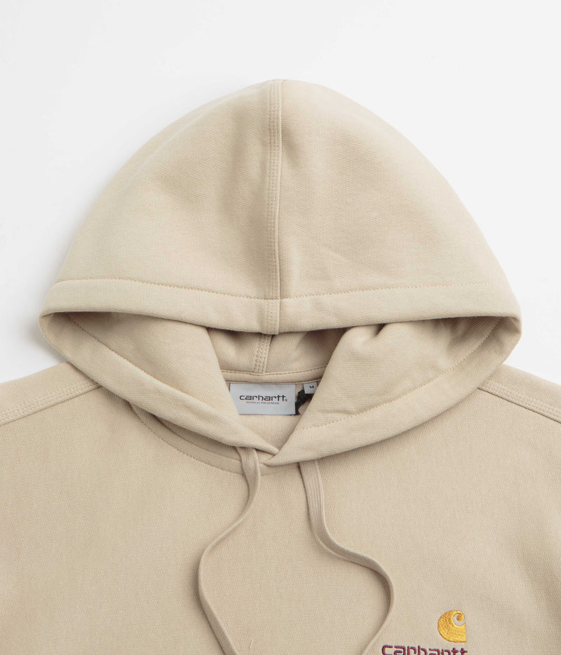 Carhartt American Script Hoodie in Fleur De Sel