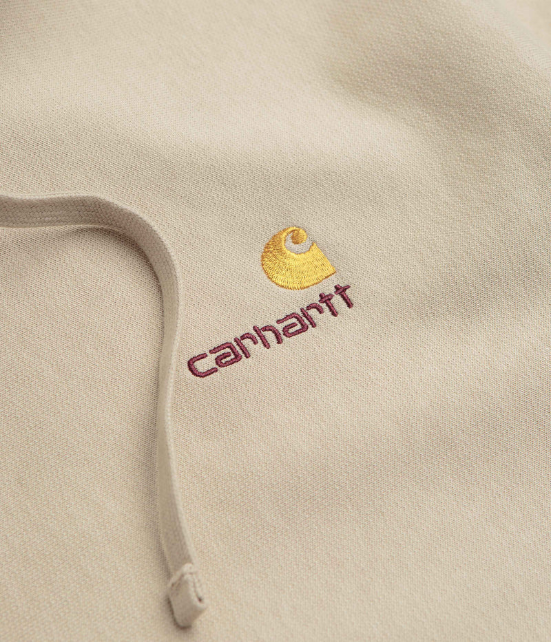 Carhartt American Script Hoodie in Fleur De Sel