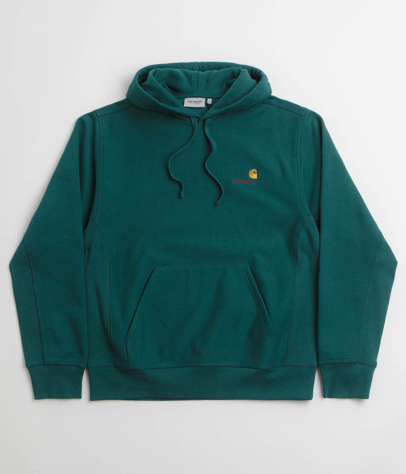 Carhartt American Script Hoodie in Malachite