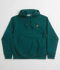 Carhartt American Script Hoodie in Malachite