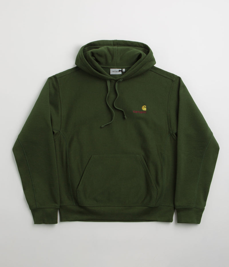 Carhartt American Script Hoodie in Tarragon