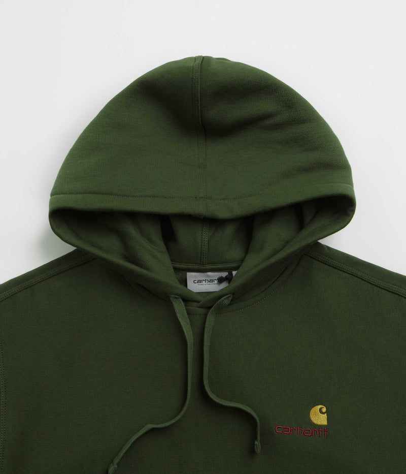 Carhartt American Script Hoodie in Tarragon