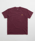 Carhartt American Script T-Shirt in Malbec