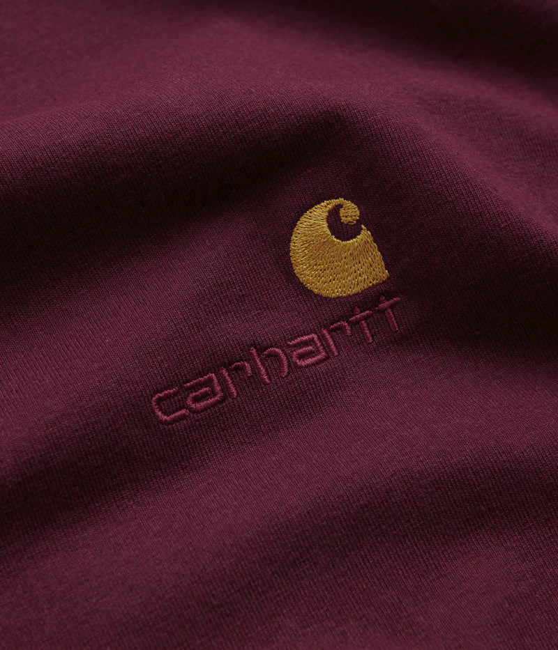 Carhartt American Script T-Shirt in Malbec