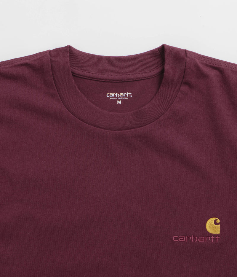 Carhartt American Script T-Shirt in Malbec