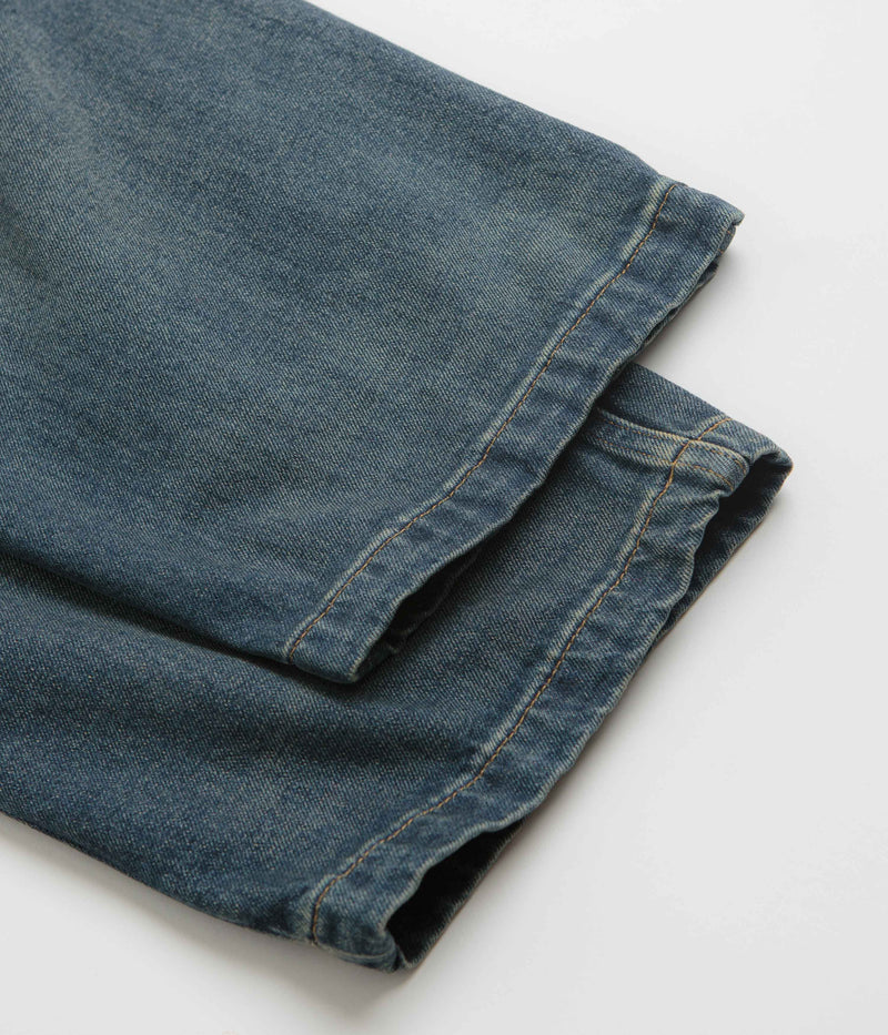 Carhartt Brandon Pants in Blue Worn Used Wash