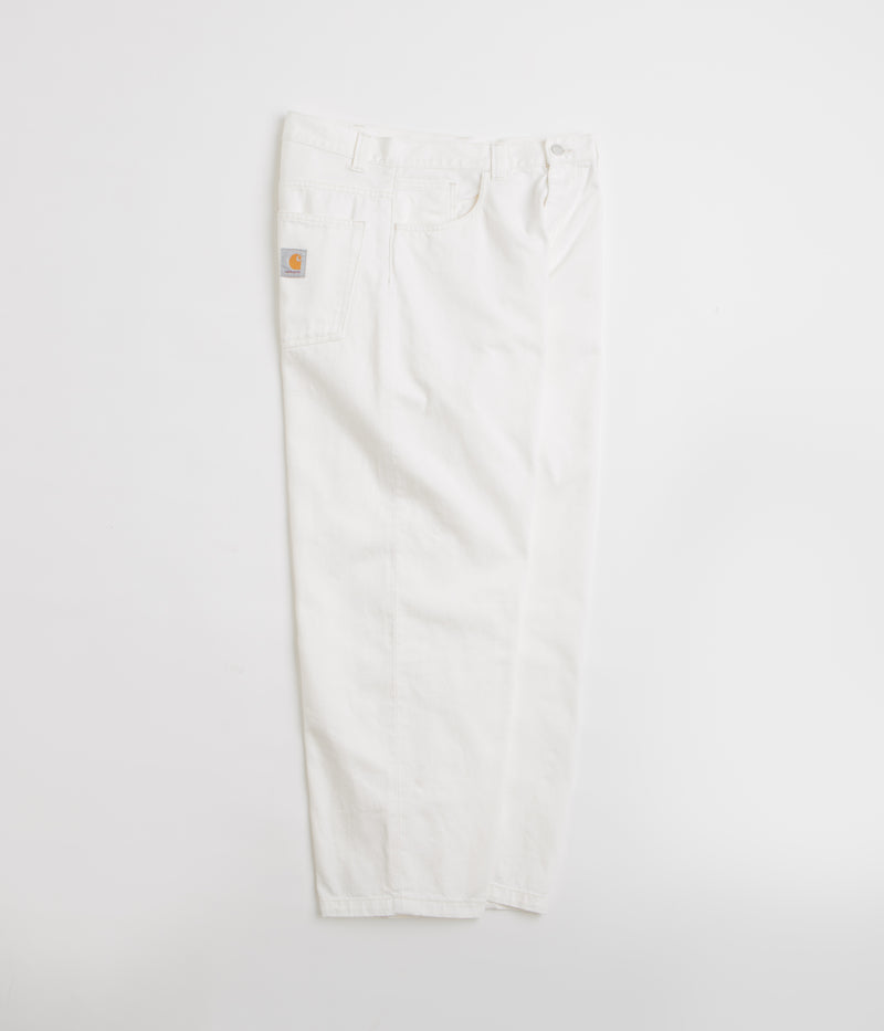 Carhartt Brandon Pants in White Rinsed