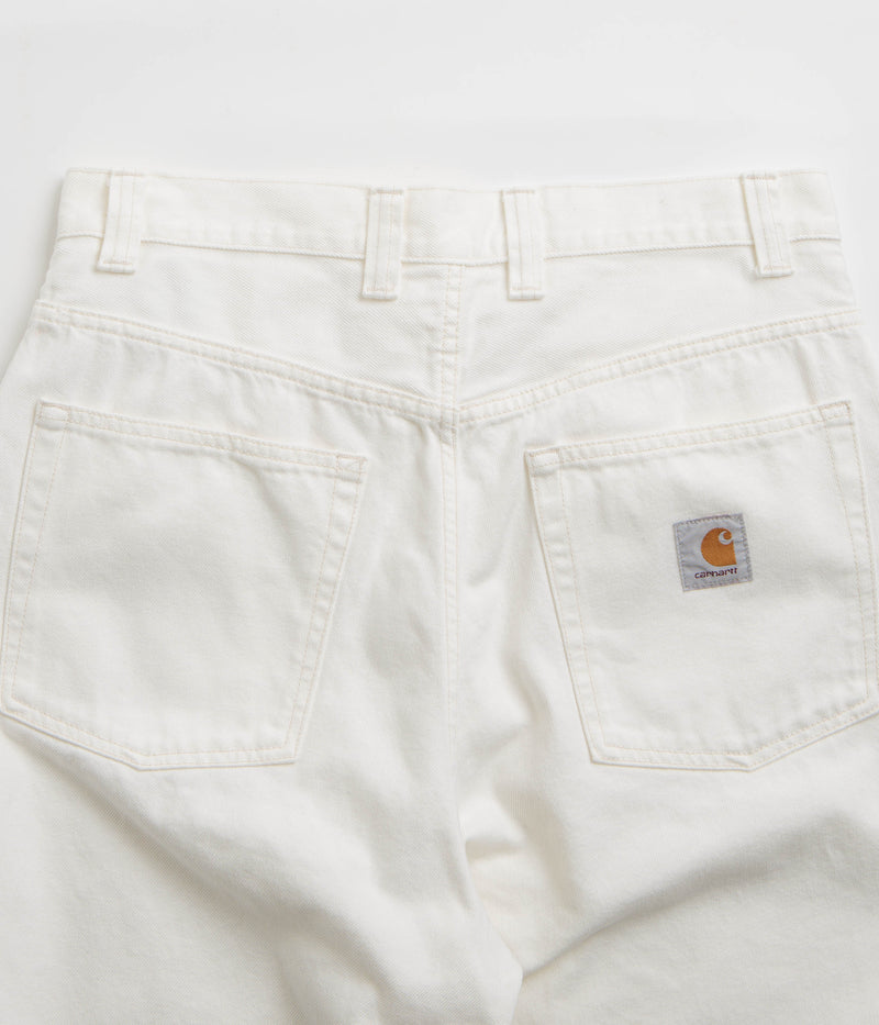 Carhartt Brandon Pants in White Rinsed
