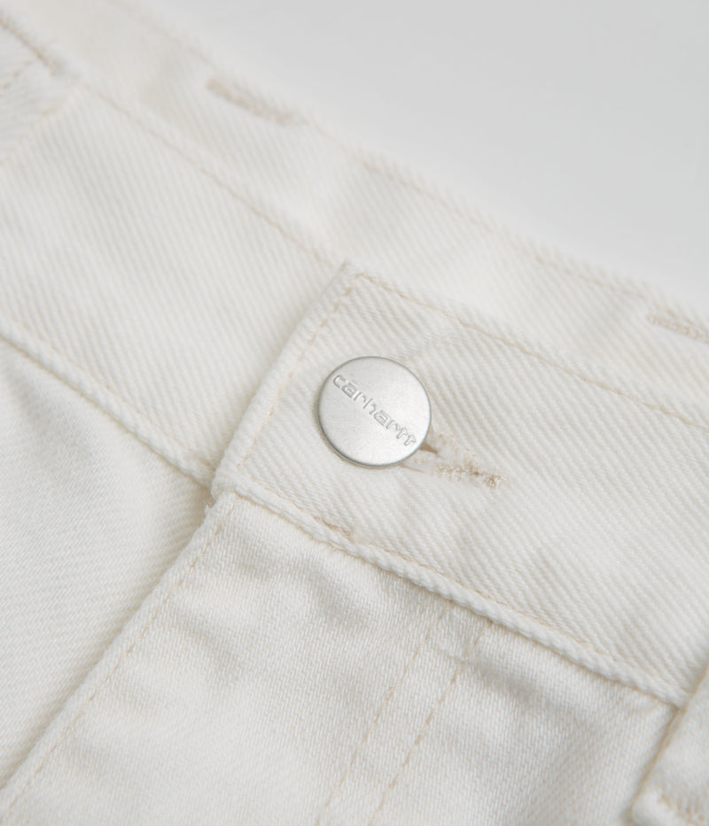 Carhartt Brandon Pants in White Rinsed