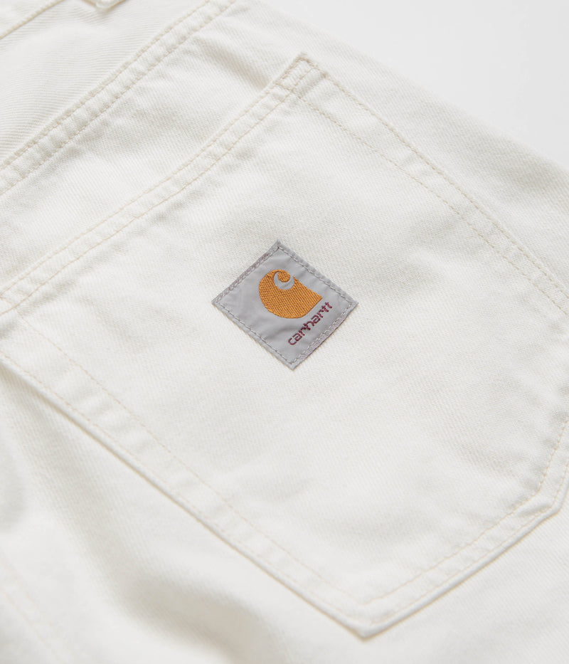 Carhartt Brandon Pants in White Rinsed