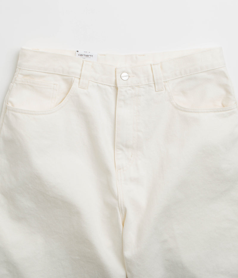 Carhartt Brandon Shorts in White Rinsed