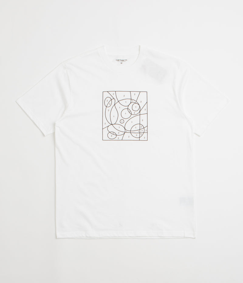 Carhartt By The Numbers T-Shirt in White and Black