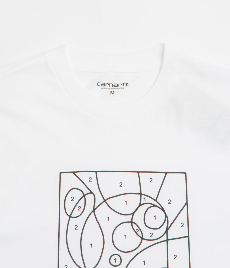 Carhartt By The Numbers T-Shirt in White and Black