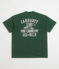 Carhartt Cabinetry T-Shirt in Conifer and White