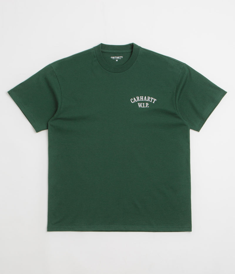 Carhartt Cabinetry T-Shirt in Conifer and White