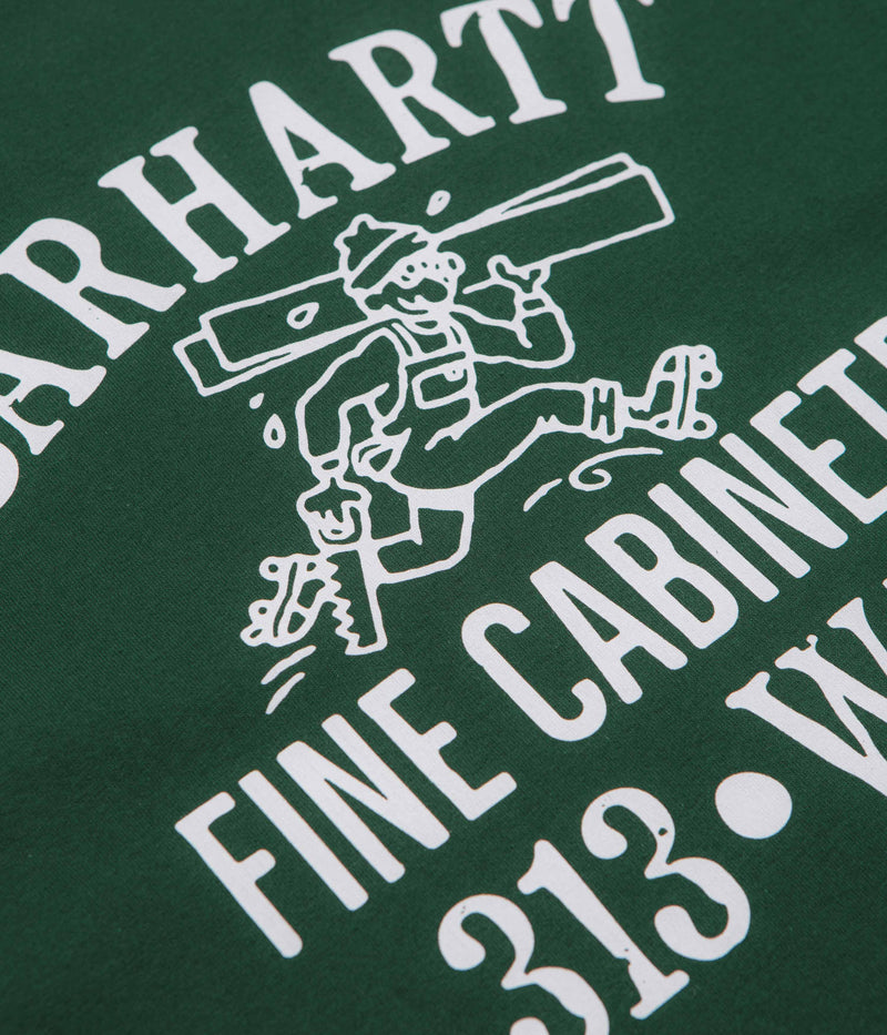 Carhartt Cabinetry T-Shirt in Conifer and White