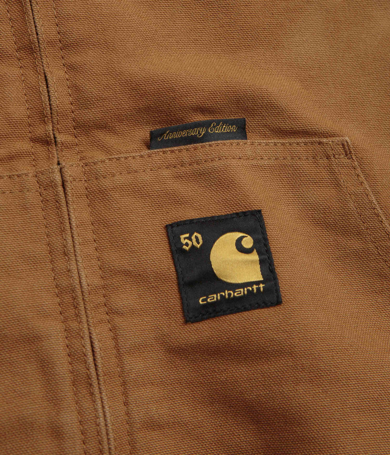 Carhartt Canvas OG Active Jacket in Hamilton Brown and Camo Trebark