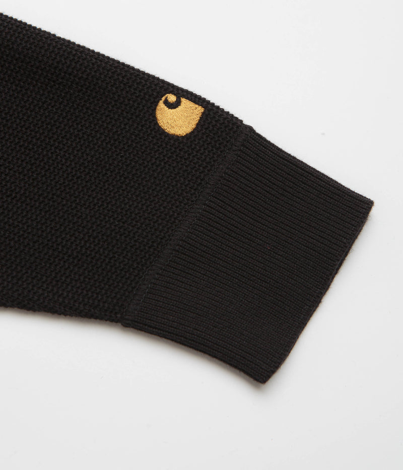 Carhartt Chase Crewneck Sweatshirt in Black and Gold