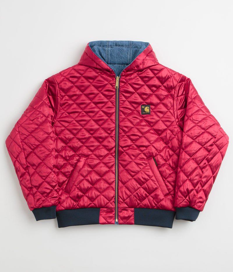Carhartt Denim OG Active Jacket in Blue and USA Red