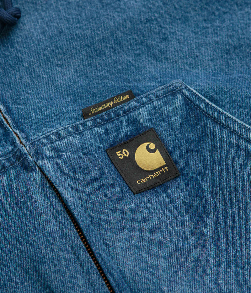Carhartt Denim OG Active Jacket in Blue and USA Red